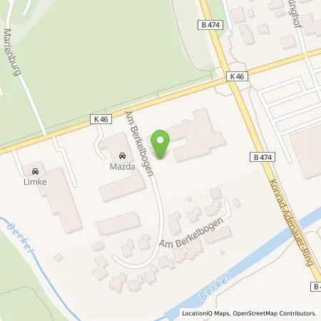 Standortübersicht der Tankstelle Comfortcharge GmbH in 48653 Coesfeld