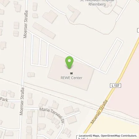 Standortübersicht der Tankstelle EnBW mobility+ AG und Co.KG in 47495 Rheinberg