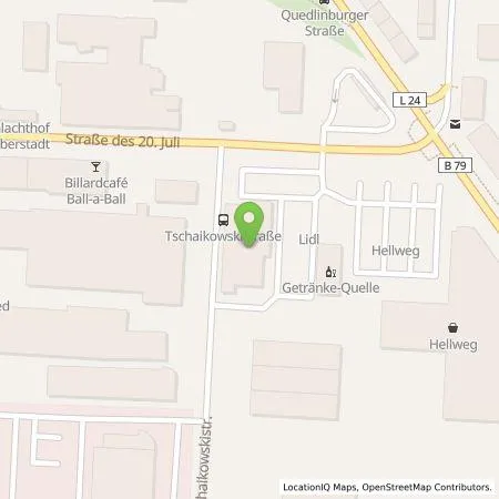 Standortübersicht der Tankstelle Lidl Dienstleistung GmbH & Co. KG in 38820 Halberstadt