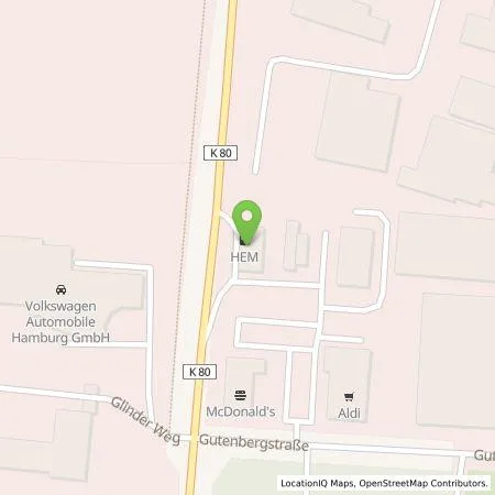 Standortübersicht der Tankstelle SMATRICS GmbH & Co KG in 21509 Glinde