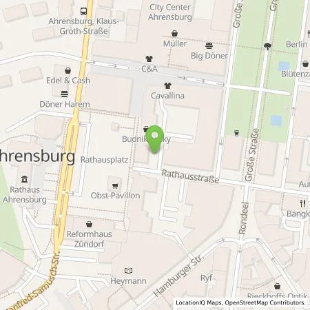 Standortübersicht der Tankstelle Stadtwerke Ahrensburg GmbH in 22926 Ahrensburg