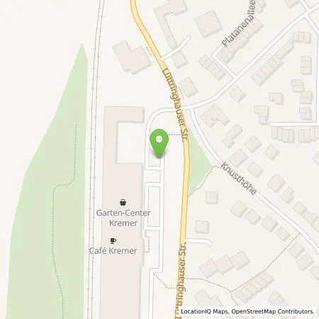 Standortübersicht der Tankstelle Garten-Center Kremer GmbH in 42897 Remscheid