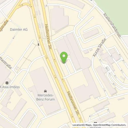 Standortübersicht der Tankstelle Audi Stuttgart GmbH in 70469 Stuttgart