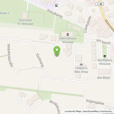 Standortübersicht der Tankstelle Jörg Selan in 49733 Haren-Wesuwe