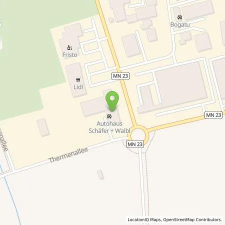 Standortübersicht der Tankstelle KreuterMedeleSchäfer GmbH & Co. KG. in 86825 Bad Wörishofen