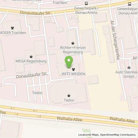 Standortübersicht der Tankstelle Würth Elektrogroßhandel GmbH & Co. KG in 93059 Regensburg