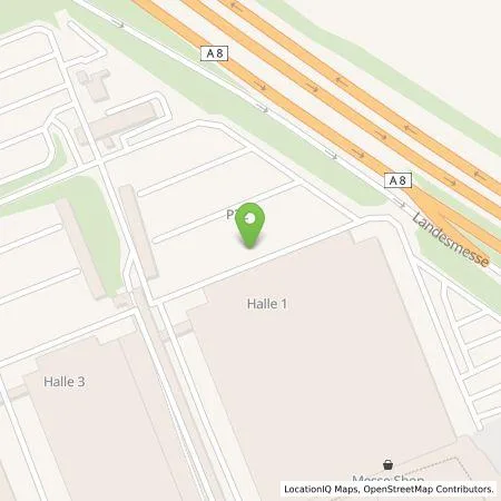 Standortübersicht der Tankstelle Landesmesse Stuttgart GmbH & Co. KG in 70629 Stuttgart