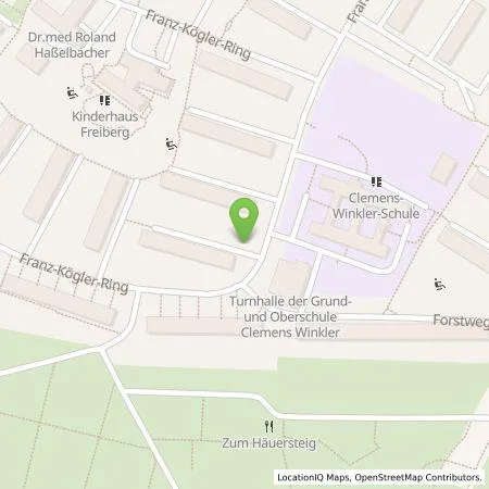 Standortübersicht der Tankstelle Wohnungsgenossenschaft Freiberg eG in 09599 Freiberg