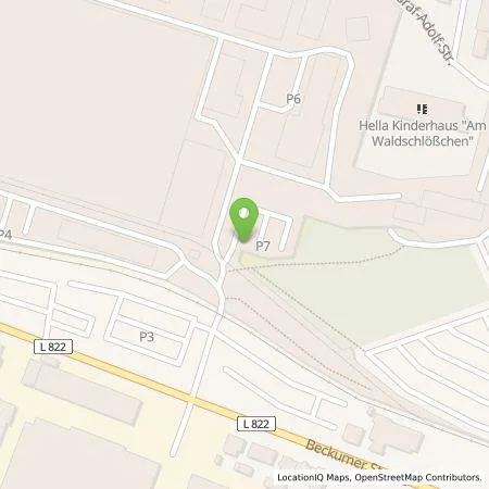 Standortübersicht der Tankstelle Hella GmbH und Co. KGaA in 59555 Lippstadt