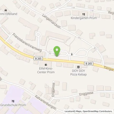 Standortübersicht der Tankstelle Eifel Kino in 54595 Prüm