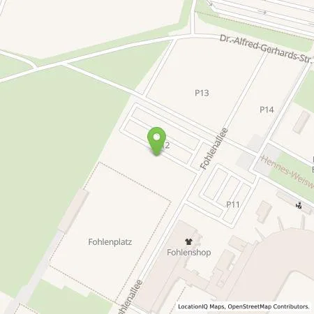 Standortübersicht der Tankstelle Borussia VfL 1900 Mönchengladbach GmbH in 41179 Mönchengladbach