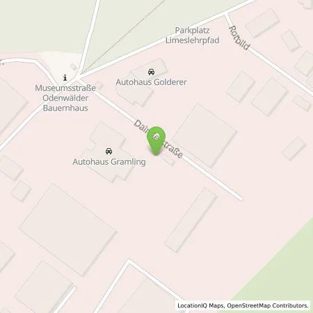 Standortübersicht der Tankstelle Autohaus Heinrich Gramling GmbH & Co. KG in 74731 Walldürn