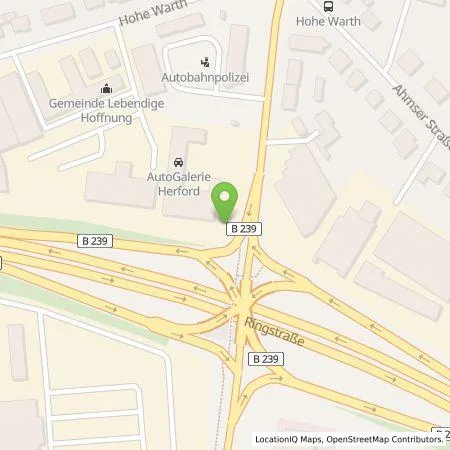 Standortübersicht der Tankstelle ecary.de GmbH & Co. KG in 32052 Herford