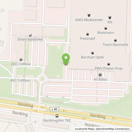 Standortübersicht der Tankstelle RenErGate GmbH in 03044 Cottbus