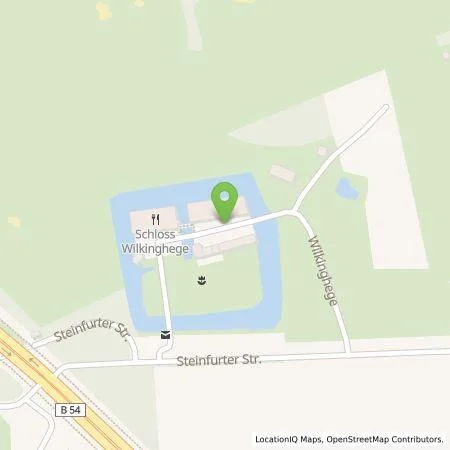 Standortübersicht der Tankstelle Restaurant Hotel Schloss Wilkinghege in 48159 Münster