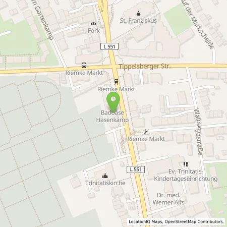 Standortübersicht der Tankstelle Hasenkamp GmbH in 44807 Bochum