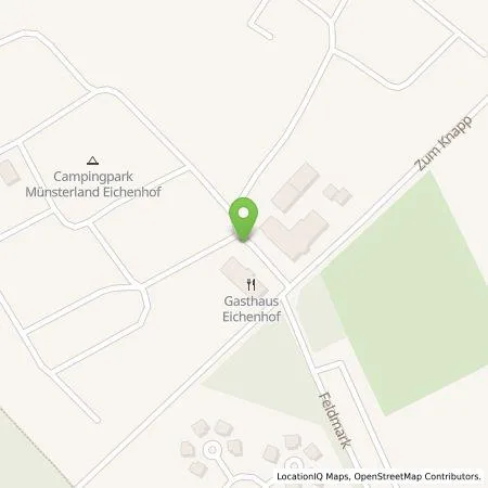 Standortübersicht der Tankstelle Campingpark Münsterland Eichenhof GmbH in 48336 Sassenberg