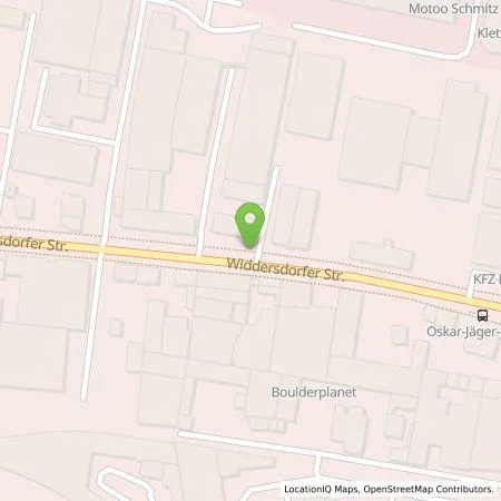 Standortübersicht der Tankstelle Ladeinfrastruktur Martin Klein in 50825 Köln