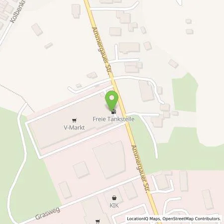 Standortübersicht der Tankstelle Heinz Resch GmbH & Co. KG in 86971 Peiting