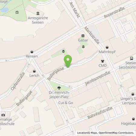 Standortübersicht der Tankstelle Oliver Göcke in 38723 Seesen