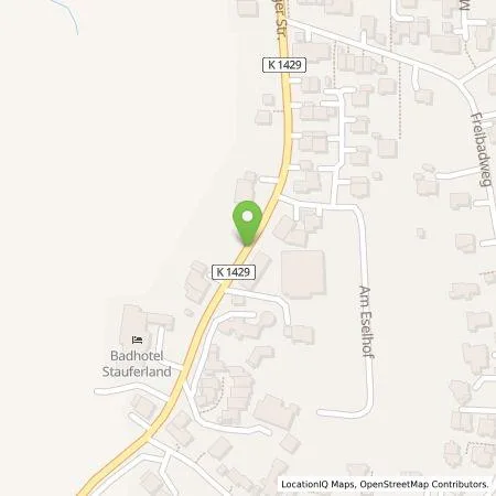 Standortübersicht der Tankstelle Kauderer Hotelbetriebs GmbH in 73087 Bad Boll