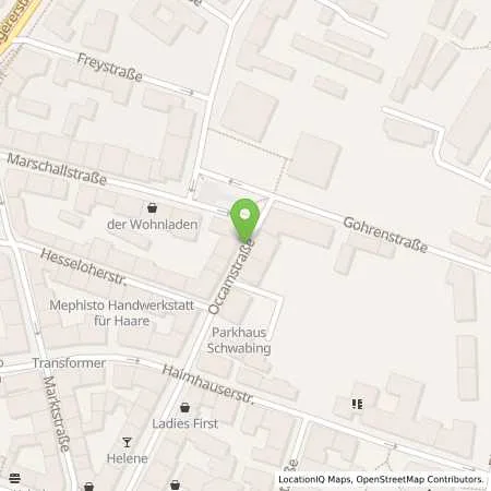 Standortübersicht der Tankstelle SWM Versorgungs GmbH in 80802 München