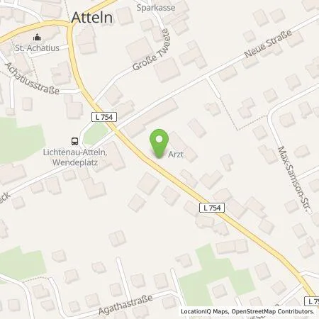 Standortübersicht der Tankstelle Westfalen Weser Ladeservice GmbH in 33165 Lichtenau