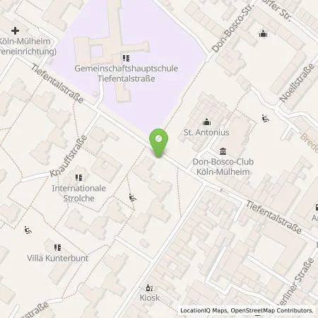 Standortübersicht der Tankstelle TankE GmbH in 51063 Köln