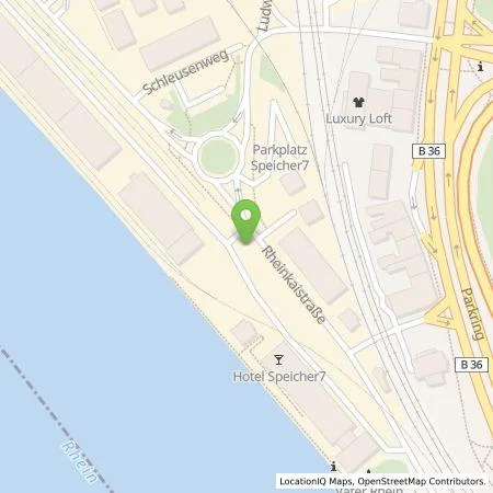 Standortübersicht der Tankstelle MVV Energie AG in 68159 Mannheim