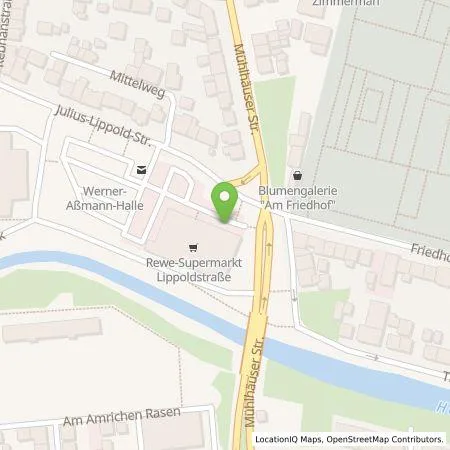 Standortübersicht der Tankstelle GP Joule Connect GmbH in 99817 Eisenach