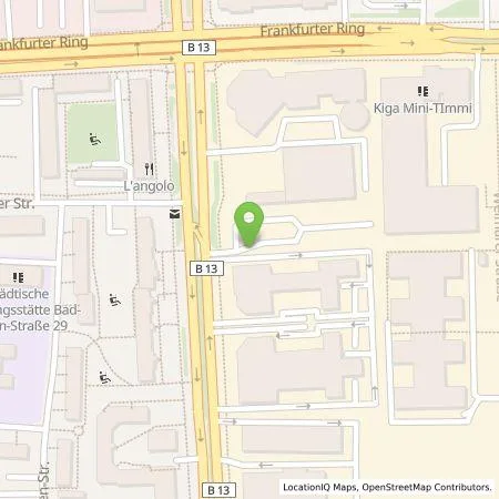 Standortübersicht der Tankstelle Claus Heinemann Elektroanlagen GmbH in 80807 München