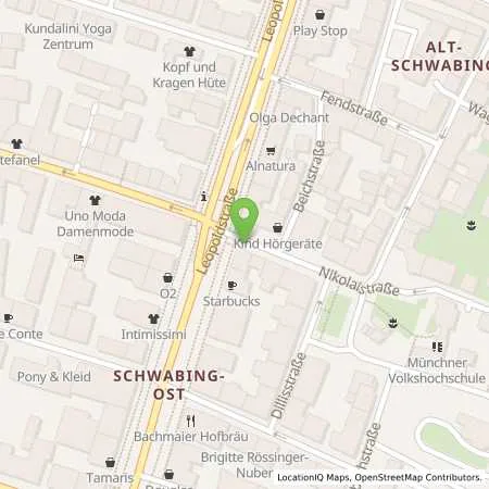 Standortübersicht der Tankstelle SWM Versorgungs GmbH in 80802 München