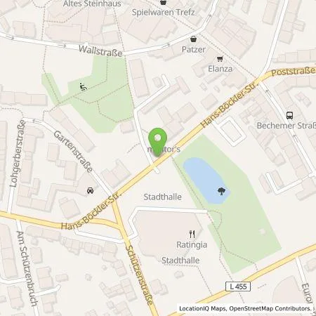 Standortübersicht der Tankstelle Energieservice-Ratingen GmbH in 40878 Ratingen