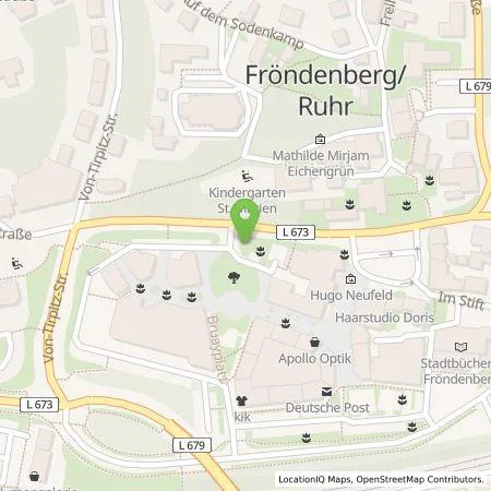 Standortübersicht der Tankstelle Stadtwerke Fröndenberg Wickede GmbH in 58730 Fröndenberg