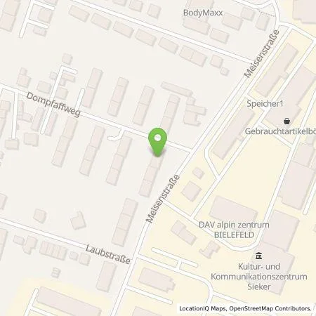 Standortübersicht der Tankstelle Vonovia Energie Service GmbH in 33607 Bielefeld