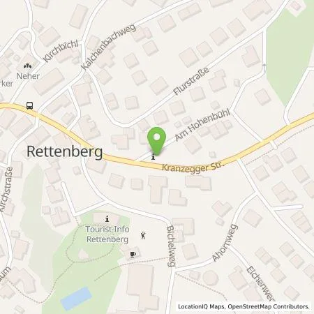 Standortübersicht der Tankstelle Elektrizitätsgenossenschaft Rettenberg e.G. in 87549 Rettenberg