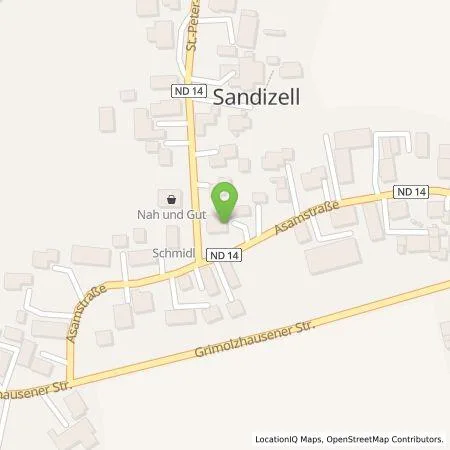 Standortübersicht der Tankstelle Architekturbüro Mießl GmbH in 86529 Schrobenhausen