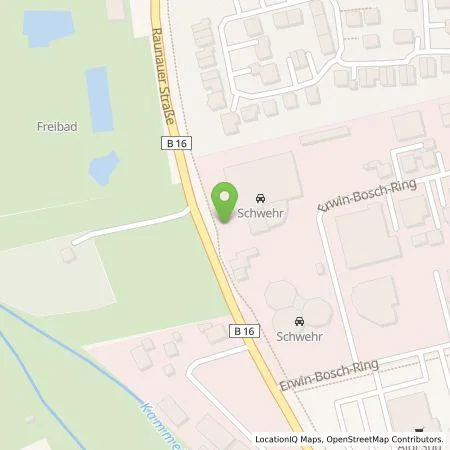 Standortübersicht der Tankstelle Autohaus Schwehr GmbH & Co. KG in 86381 Krumbach