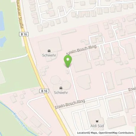 Standortübersicht der Tankstelle Autohaus Schwehr GmbH & Co. KG in 86381 Krumbach