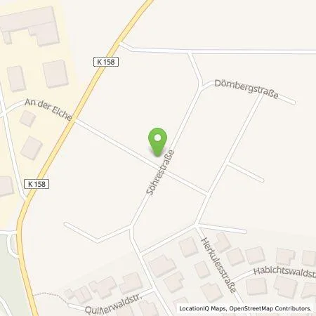 Standortübersicht der Tankstelle Kobert-Goods UG in 34327 Körle