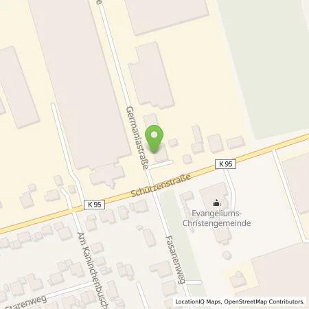 Standortübersicht der Tankstelle Fichtner & Schicht GmbH in 33189 Schlangen