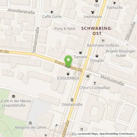 Standortübersicht der Tankstelle SWM Versorgungs GmbH in 80802 München