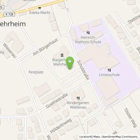Standortübersicht der Tankstelle Gemeinde Wehrheim in 61273 Wehrheim