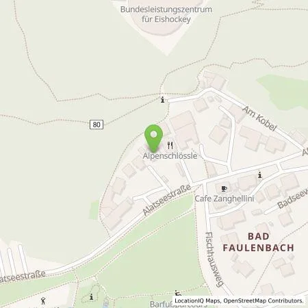 Standortübersicht der Tankstelle Haus Elise Apartments, Einzelunternehmen in 87629 Füssen