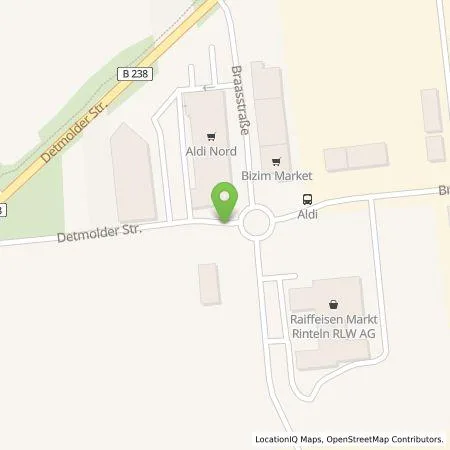 Standortübersicht der Tankstelle Stadtwerke Rinteln GmbH in 31737 Rinteln