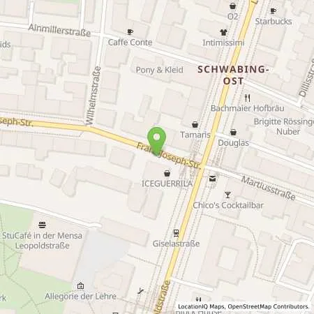 Standortübersicht der Tankstelle SWM Versorgungs GmbH in 80802 München