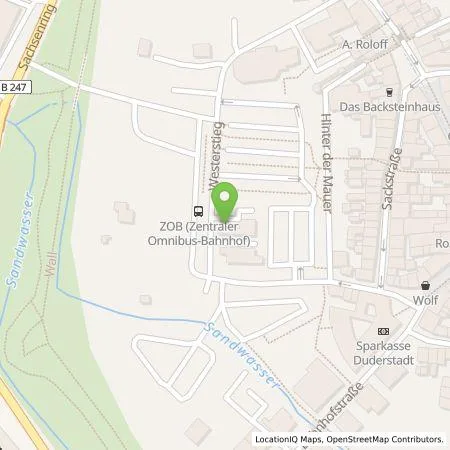 Standortübersicht der Tankstelle Eichsfelder Entwicklungs- und Projektgesellschaft mbH in 37115 Duderstadt