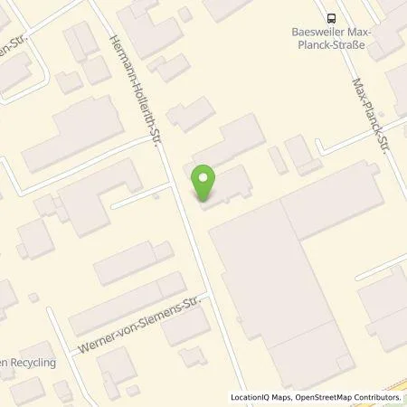 Standortübersicht der Tankstelle Autohaus Lind GmbH in 52499 Baesweiler