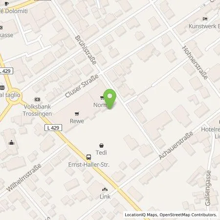 Standortübersicht der Tankstelle Stadtwerke Trossingen GmbH in 78647 Trossingen