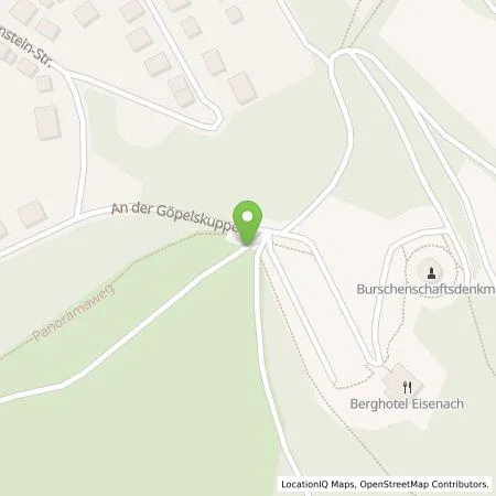 Standortübersicht der Tankstelle Eisenacher Versorgungs-Betriebe GmbH in 99817 Eisenach